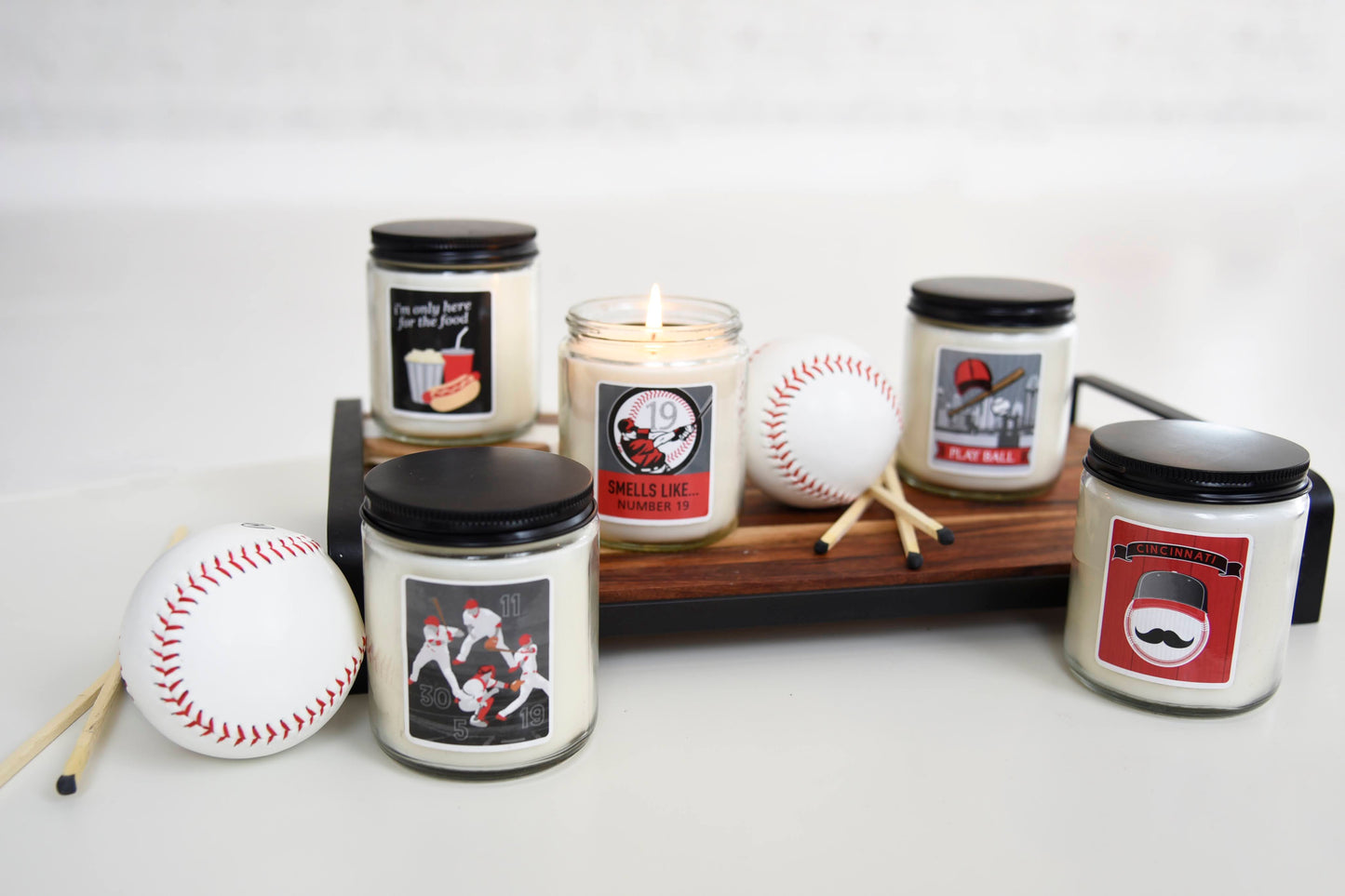 Here For The Ball Park Food 7oz Jar Candle
