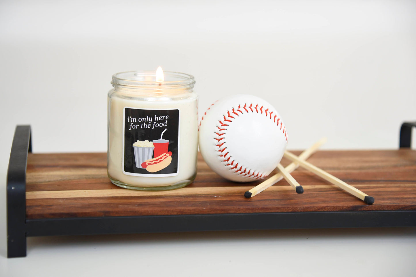 Here For The Ball Park Food 7oz Jar Candle